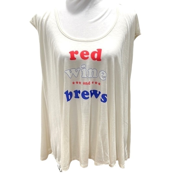 NWT Wildfox Red Wine and Brews Swing Top SZ S - Picture 2 of 8